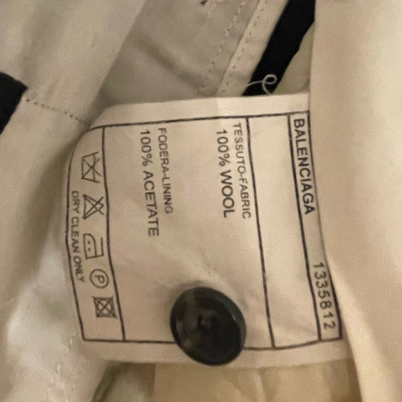 VINTAGE BALENCIAGA WOOL DRESS PANT - Picture 13 of 14